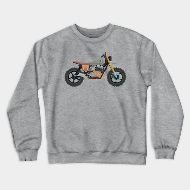 Cafe Racer Crewneck Sweatshirt by funkymonkeytees